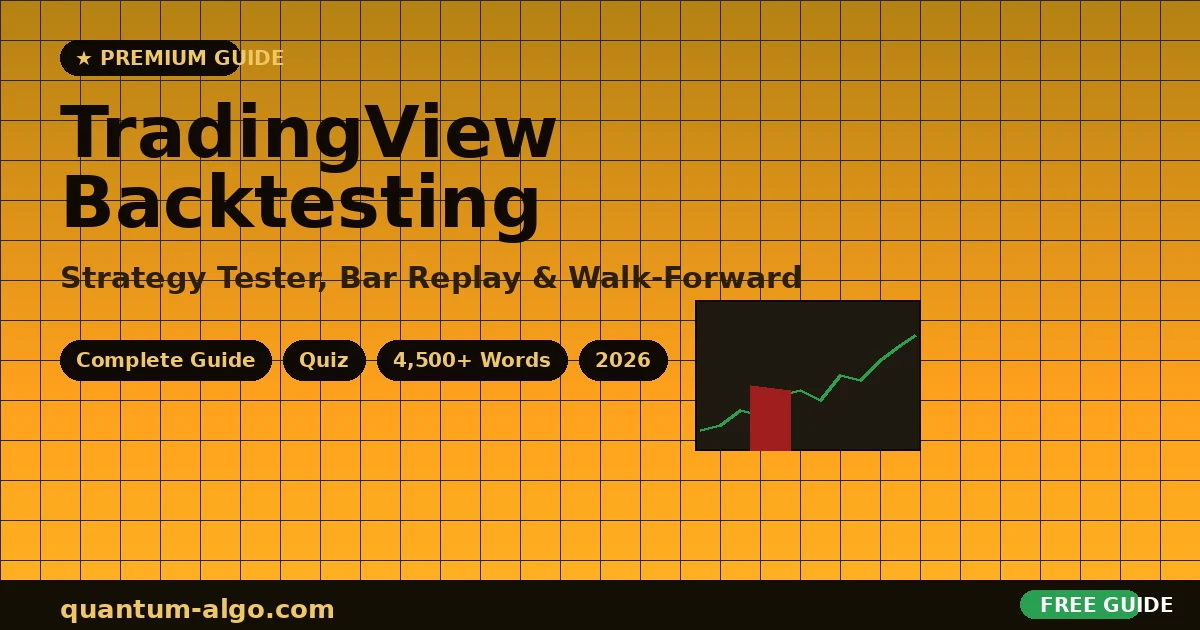 TradingView Backtesting: Strategy Tester Guide 2026 — Premium Guide